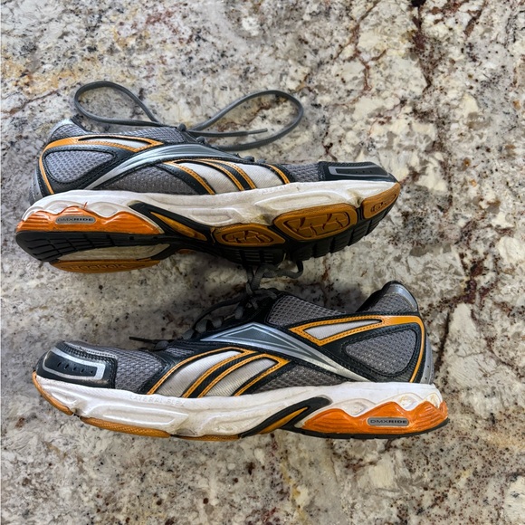 Reebok Gray and Orange Athletic Shoes - Picture 4 of 6